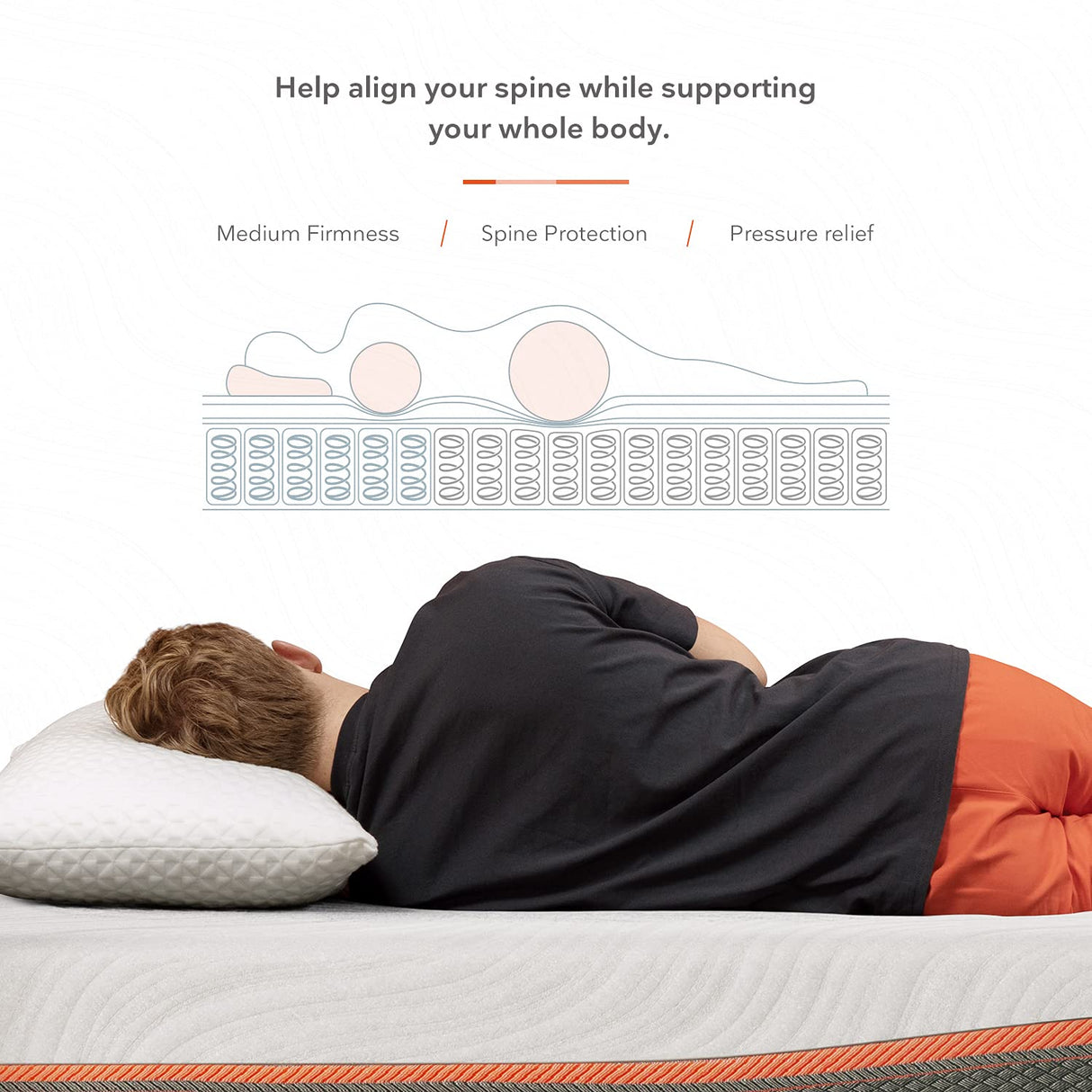 Twin Mattress, Sweetnight 8” Hybrid Mattress with Gel Memory Foam & Pocket Innerspring, Bed Mattress with Moisture Wicking Adaptive Cover, Medium Firm, Twin Size Sweetnight