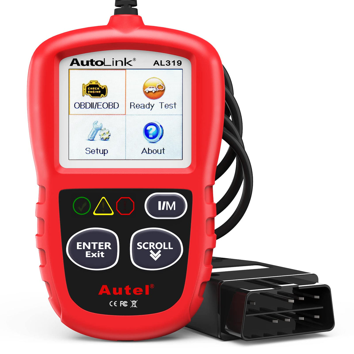 Autel Professional OBD2 Scanner AL319 Code Reader, Enhanced Check and Reset Engine Fault Code, Live Data, Freeze Frame, CAN Car Diagnostic Scan Tools for All OBDII Vehicles After 1996, 2024 Upgraded Autel