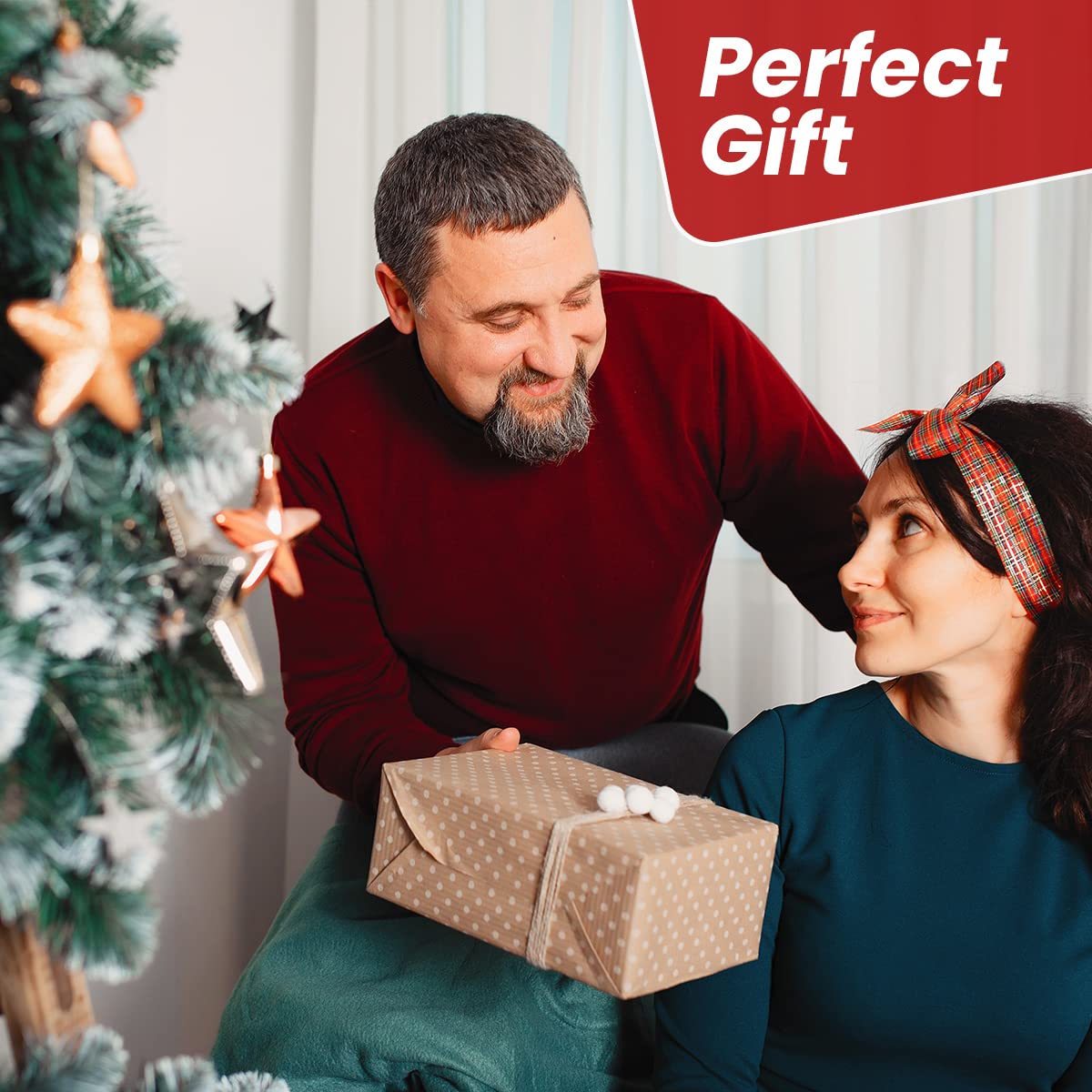 Top Treasures Christmas Tree Stand With Water Reservoir and Fast Clamp - Fits 6ft Tree with 5" Diameter - Equipped with a Water Level Indicator Top Treasures