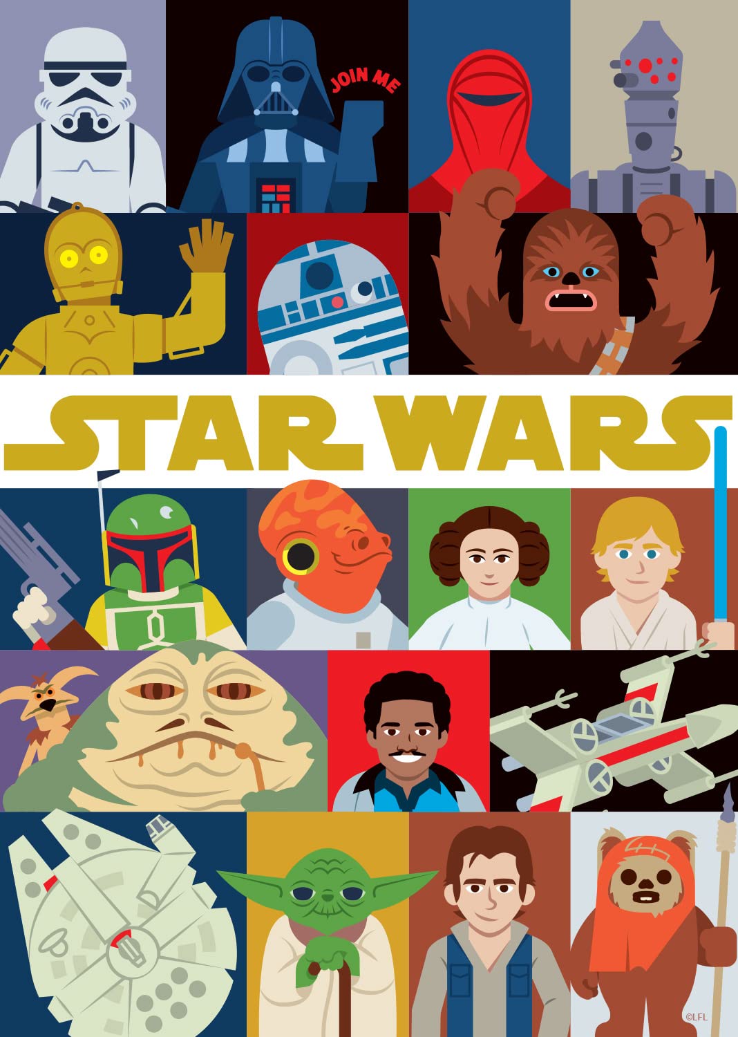 Buffalo Games - Star Wars - Join Me - 100 Piece Jigsaw Puzzle for Families -Challenging Puzzle Perfect for Game Nights - Finished Size is 15.00 x 11.00 Buffalo Games