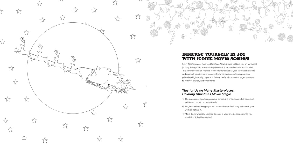 Merry Masterpieces: Coloring Christmas Movie Magic: An Unofficial Coloring Adventure WoodArtSupply