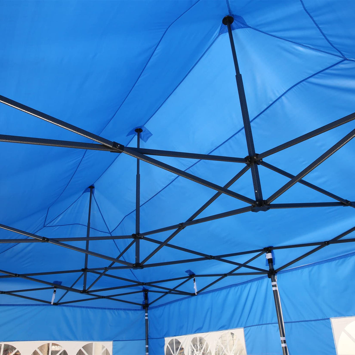 COBIZI 10x20 Pop Up Canopy with 6 Sidewall,Heavy Duty Canopy UPF 50+ All Season Wind Waterproof Commercial Outdoor Wedding Party Tents for Parties Canopy Gazebo with Roller Bag(10 x 20 ft Gray) COBIZI