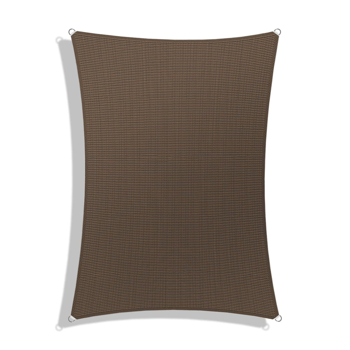 Windscreen4less 10' x 15' Sun Shade Sail Rectangle Outdoor Canopy Cover UV Block for Backyard Porch Pergola Deck Garden Patio (Brown) Windscreen4less