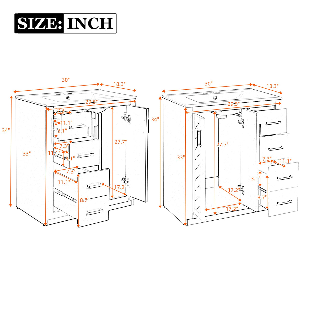 Merax 60" Bathroom Double Vanity with Sink Combo,Freestanding Solid Wood Bathroom Storage Cabinet,Single Sink Bathroom Vanity Set Combo,Green Merax