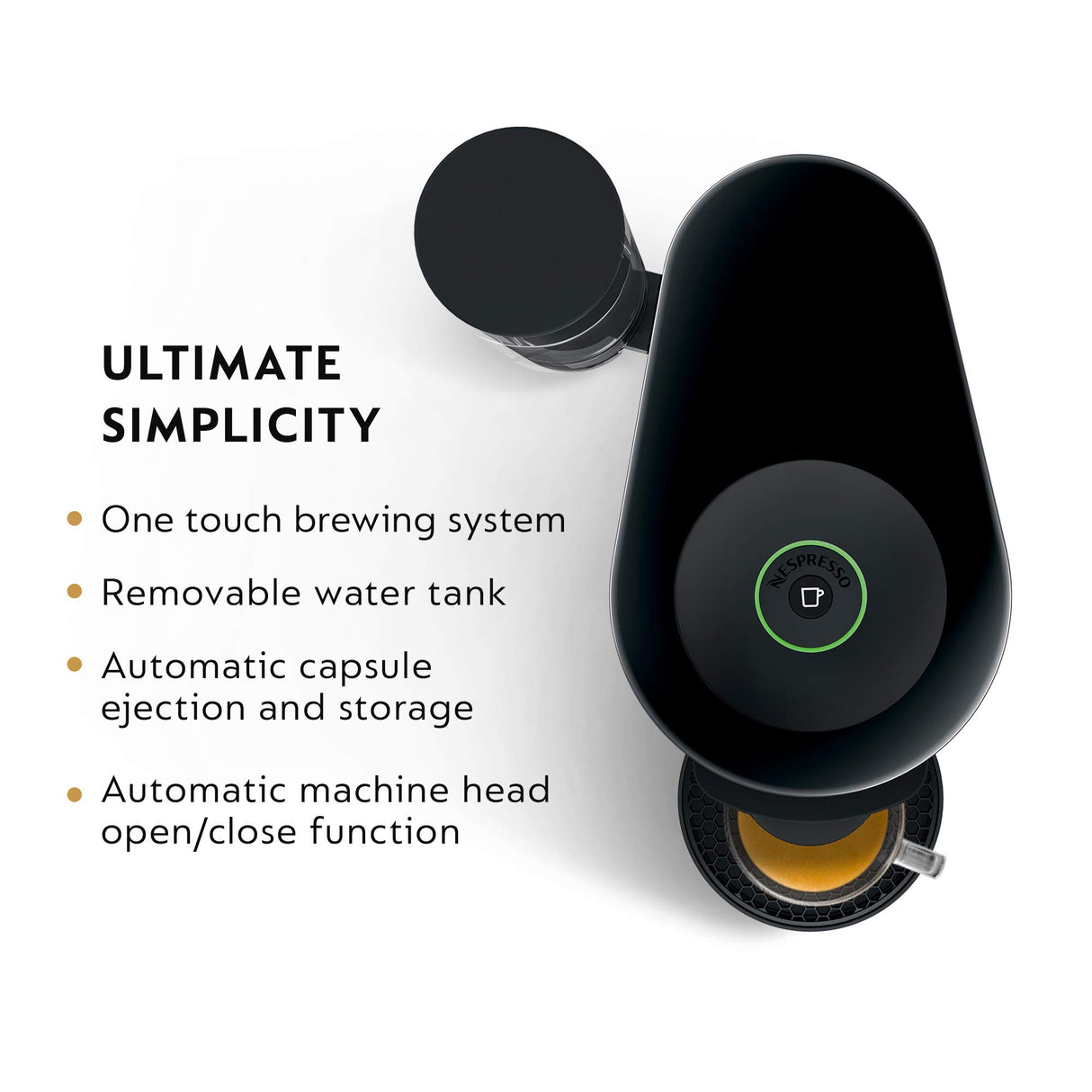 Nespresso VertuoPlus Coffee and Espresso Machine by De'Longhi with Milk Frother, Ink Black De'Longhi