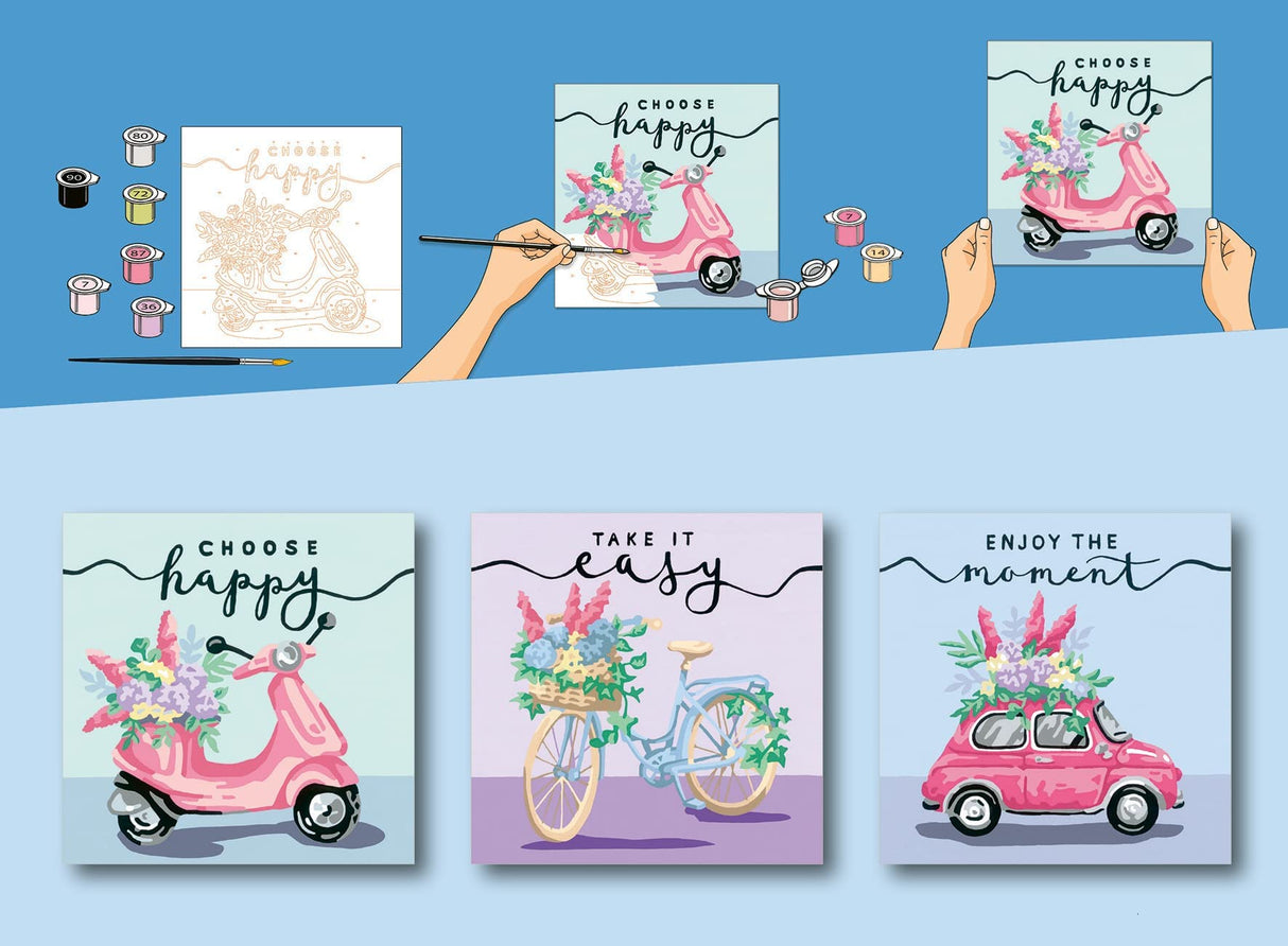 Ravensburger Choose Happy Paint by Numbers Kit for Adults - 20125 - Painting Arts and Crafts for Ages 12 and Up Ravensburger