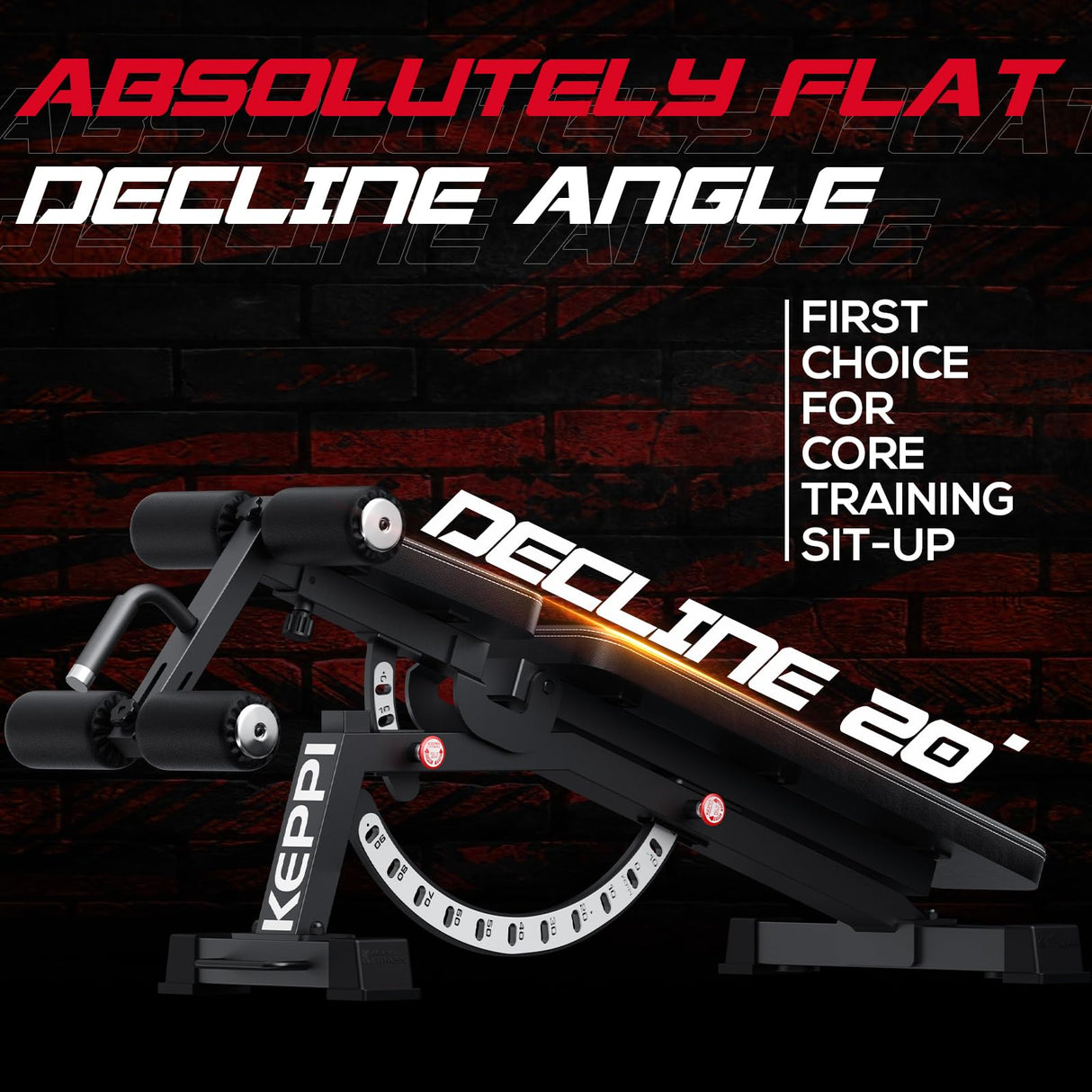 Keppi 1200LB Weight Bench, Heavy Duty Bench1000 PRO Adjustable Workout Bench Press Set for Home Gym Strength Training, Removable Foot Catch for Incline Flat Decline Sit Up Bench for Full Body Fitness Keppi