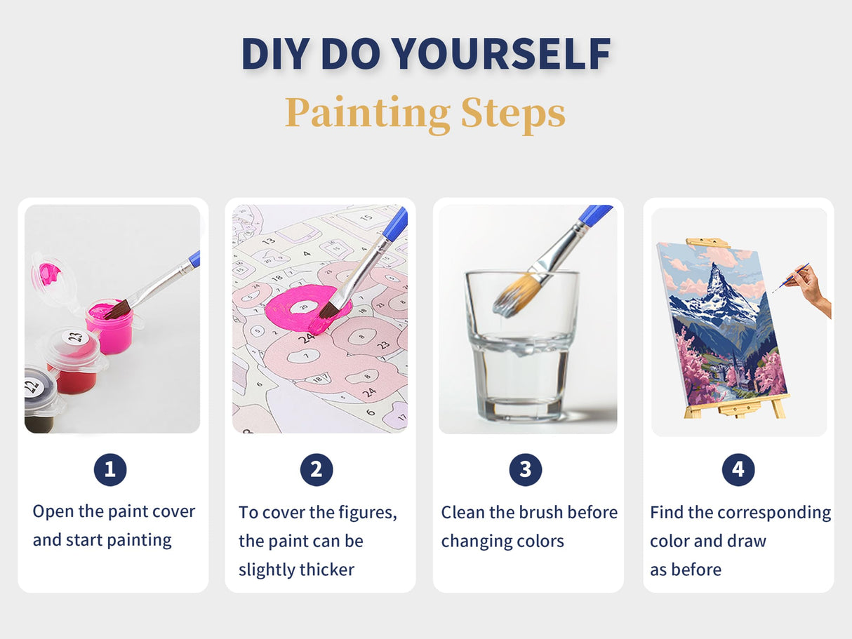 Paint by Number Animal, Elephant Paint by Numbers Kit for Adults, Starry Night Animal Painting, Little Elephant in The Twilight Poster, Home Wall Decor(16x20inch, No Frame) zouewit