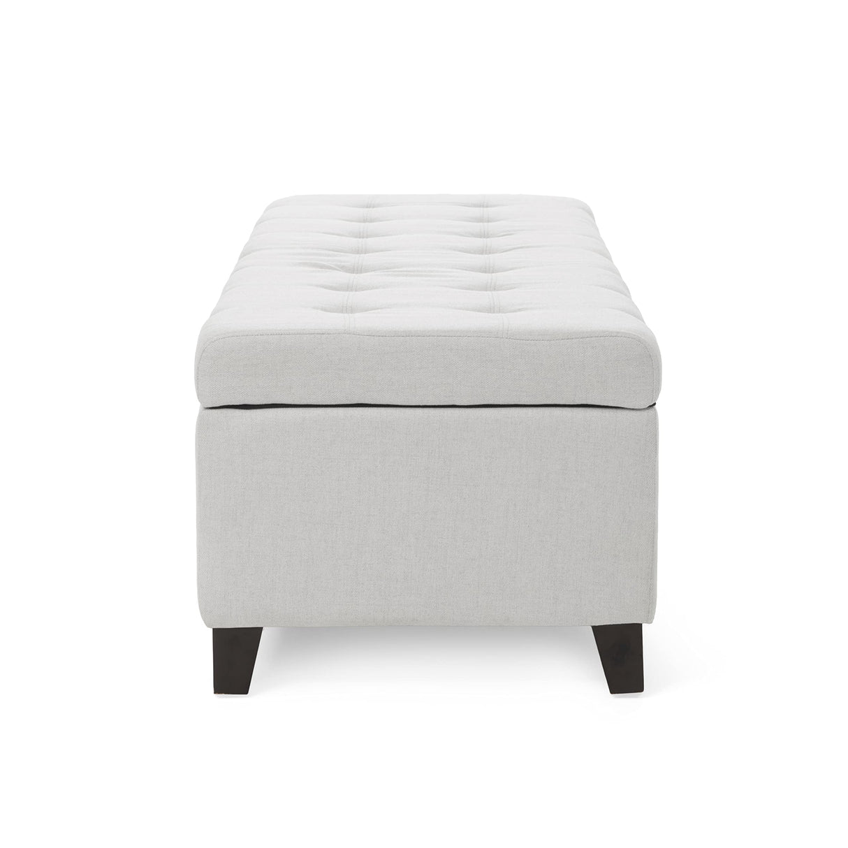 Christopher Knight Home Mission Fabric Storage Ottoman, Light Grey Christopher Knight Home