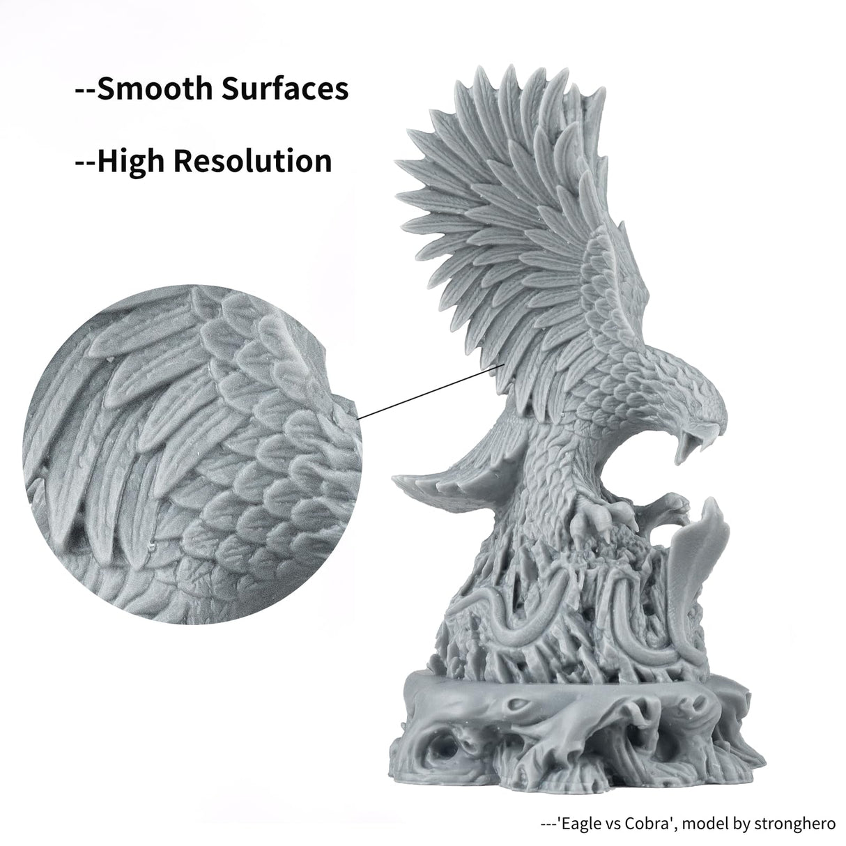 Siraya Tech Simple Water Washable 3D Printer Resin, Low Odor, Easy to Print, High Resolution, Non-Brittle, for MSLA, LCD, DLP 3D Printers - Easy to Clean, Aqua Cleaning Gray Resin (Grey V2, 1kg) Siraya Tech