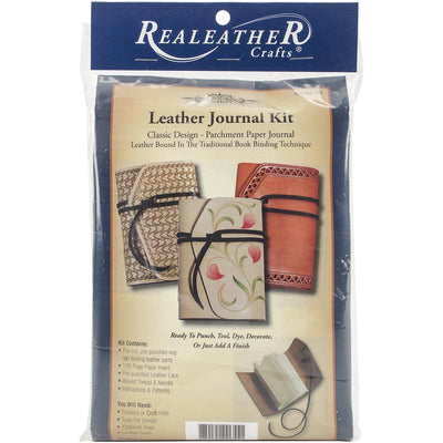 Realeather C4182-00 Journal Leathercraft Kit, 4.5" x 6", Natural , 1-Kit