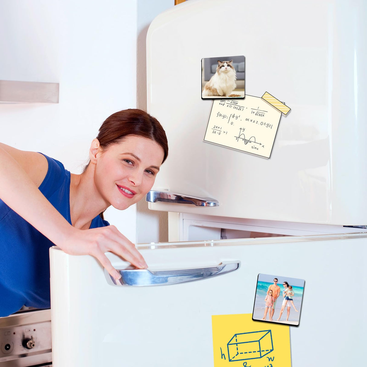 80PCS Sublimation Magnet Blanks 3x3 Bulk Square Produnts 40 Pcs Sublimation Blanks and 40Pcs Soft Magnetic for Kitchen Personalized Sublimation Refrigerator Fridge Magnets Blank Set for DIY Craft LaiHiulaan