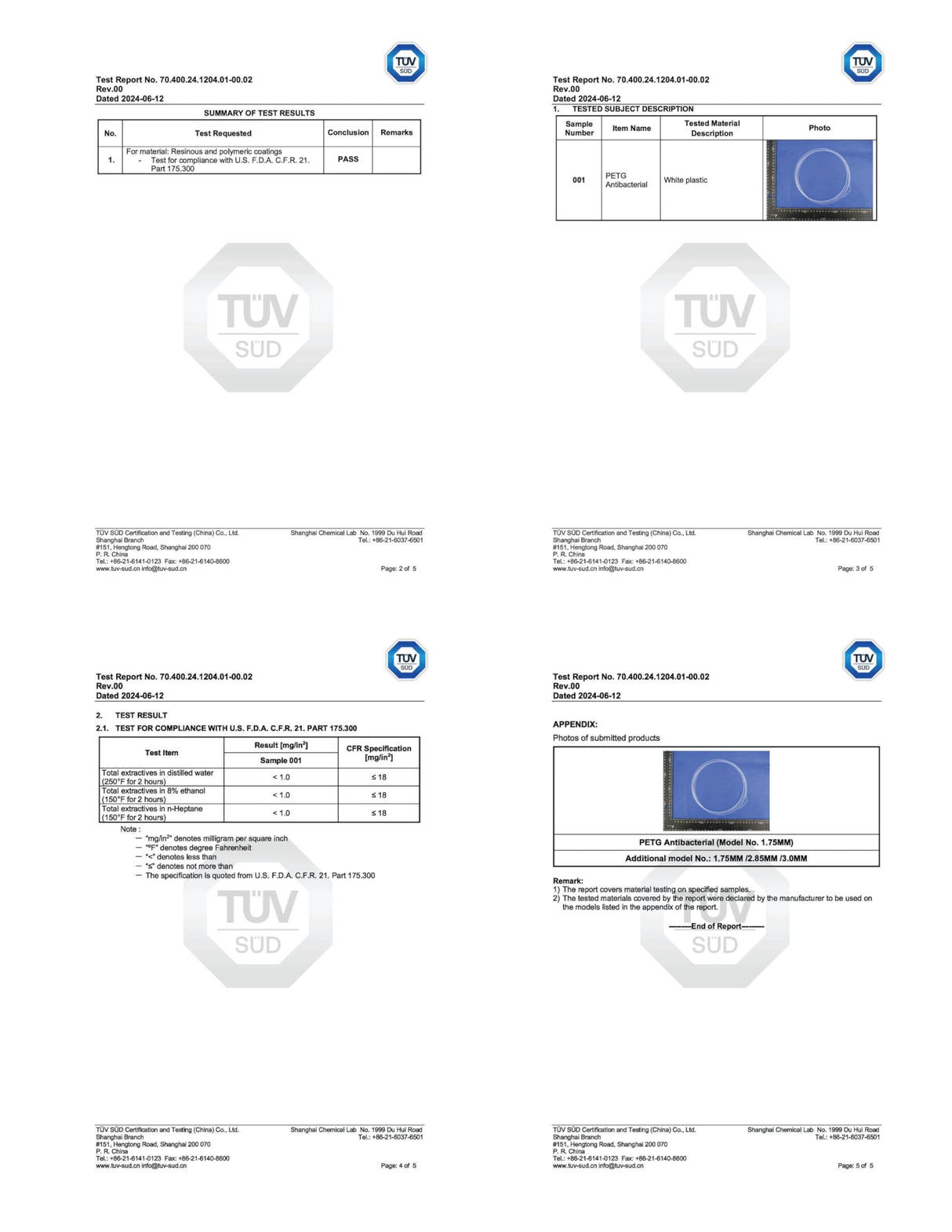 Silver (Ag) Certified Food Grade PETG Anti-Bacterial 3D Printer Filament - CARBON by Comfy Materials - Lab Tested Anti-Microbial Composite, 1.75mm, 1kg, Accuracy: +/- 0.02 (Natural PETG) CARBON