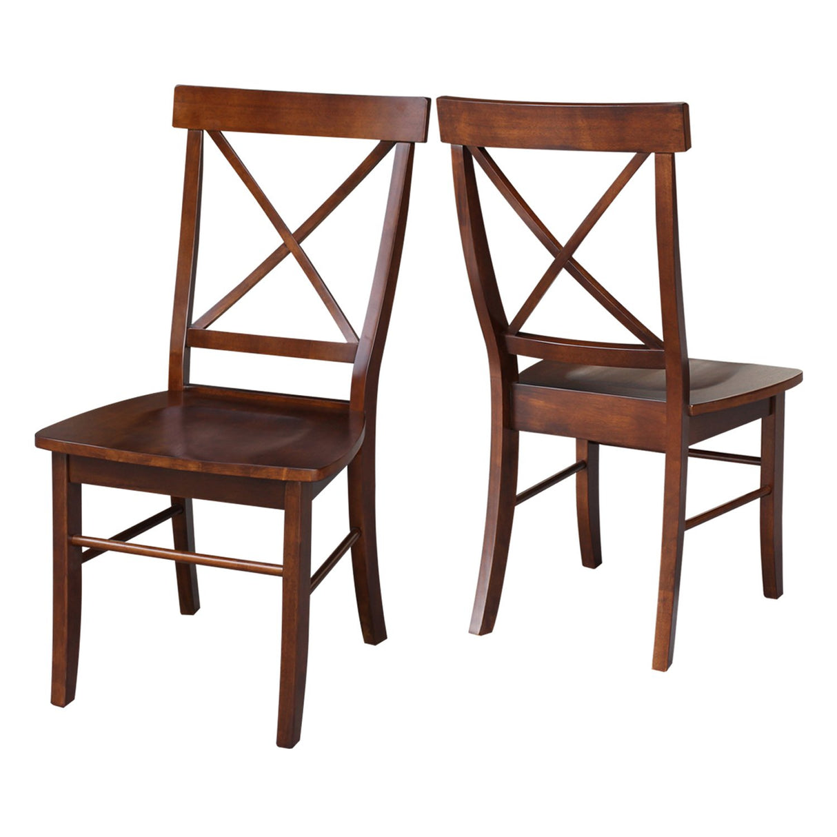 International Concepts X-Back Chair, Espresso IC International Concepts