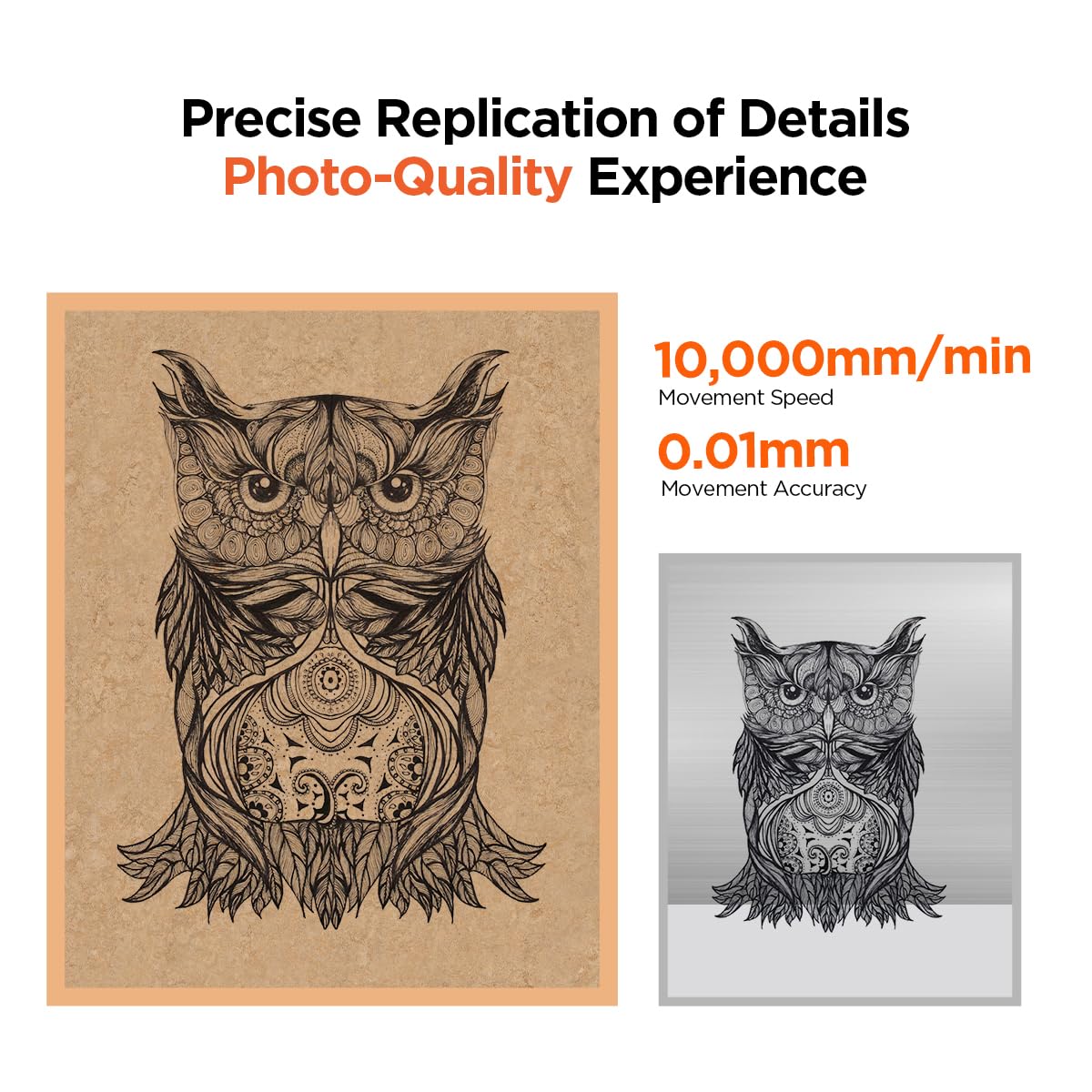 ACMER Laser Engraver Machine 10W Output Power, Laser Engraving Machine 0.06mm High Precision Laser Cutter and Engraver for Wood and Metal,Paper,Acrylic,Glass,Leather Etc ACMER