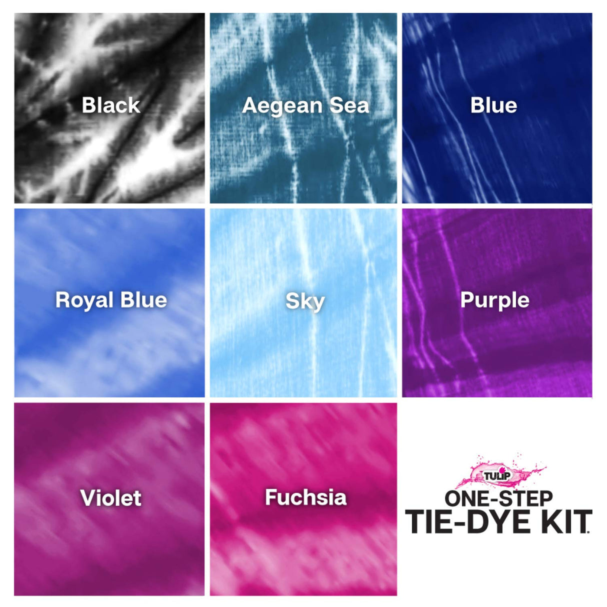 Tulip One-Step Tie-Dye Kit One-Step 8 Color Kit Tie Dye, Celestial Tulip