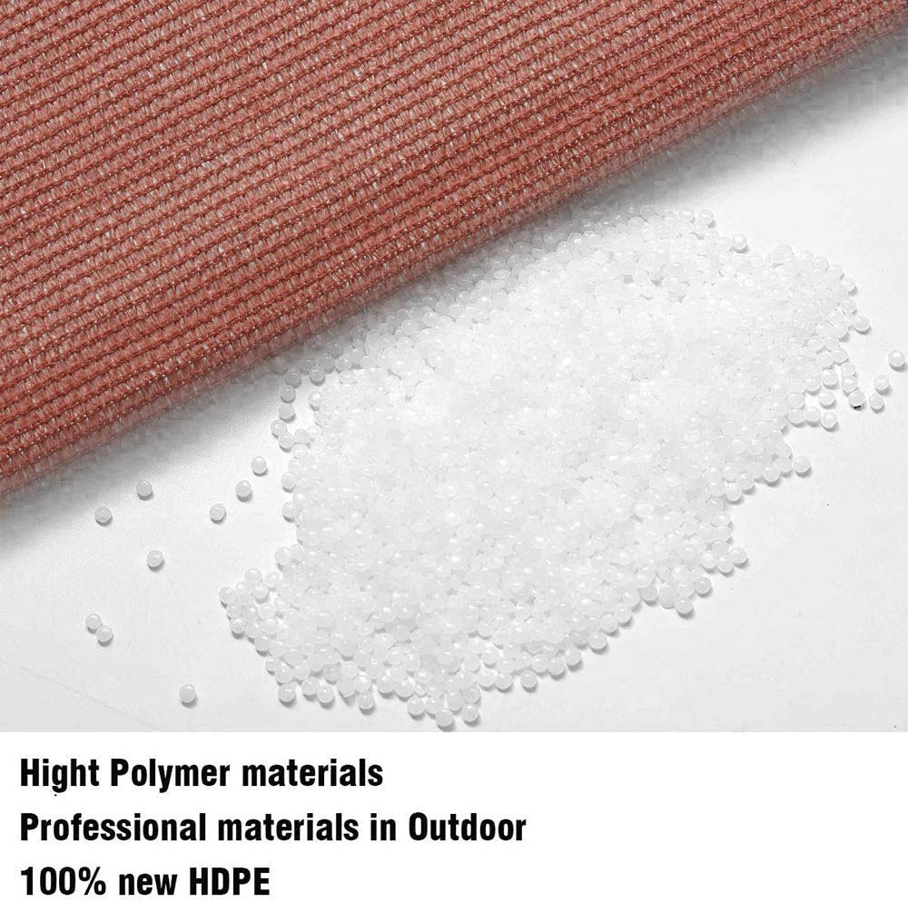 Patio Sun Shade Sail Canopy, 18' x 26' Rectangle Shade Cloth UV Block Sunshade Fabric - Outdoor Cover Awning Shelter for Pergola Backyard Garden Yard (18' x 26', Red) DIIG