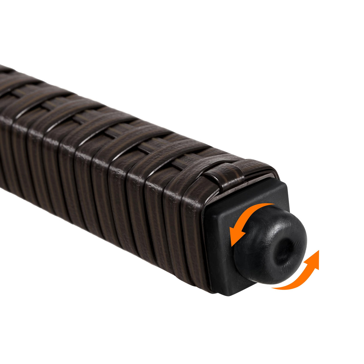 Yaheetech 3pcs Outdoor Bar Set, Patio Wicker Bar Furniture with 2 Storage Shelves, Glass Top Table, Cushions and Two Stools, Brown/Khaki Yaheetech