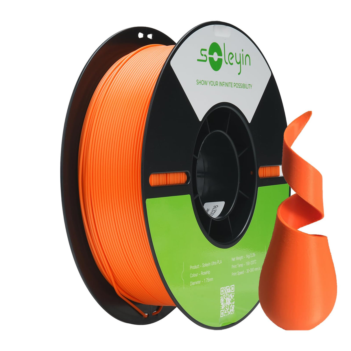 Soleyin Ultra PLA Filament 1.75mm PLA 3D Printer Filament High Speed 30-600mm/s Dimensional Accuracy +/- 0.02mm, 1kg Spool (2.2lbs)-Rosehip Skouphy