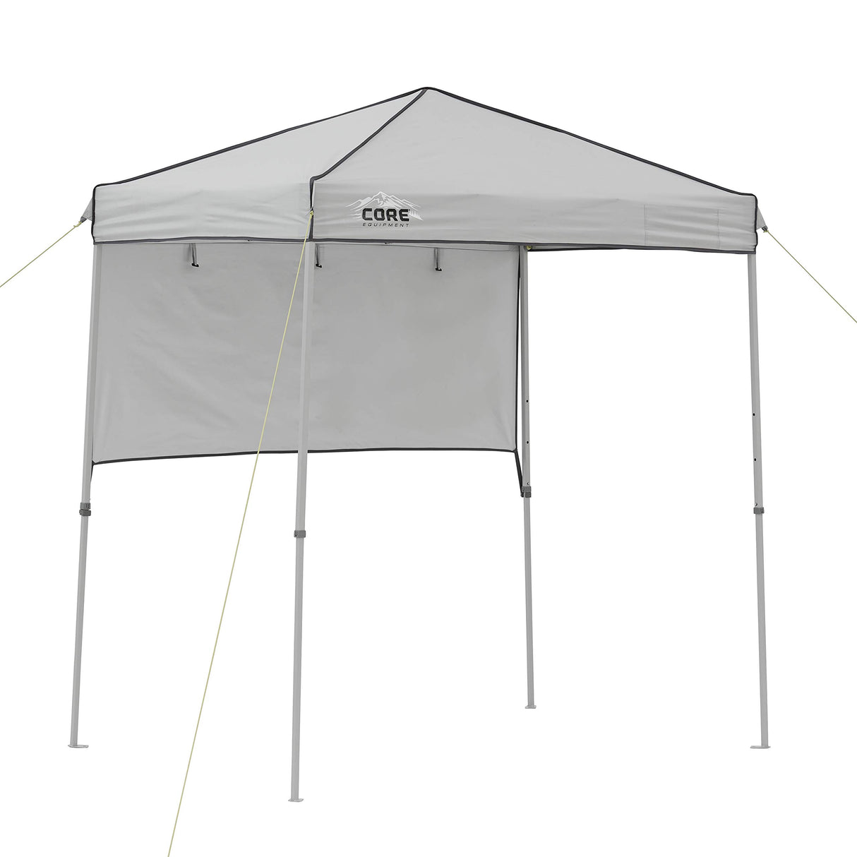 Core Instant Straight Leg Canopy Tent with Adjustable Sun Wall, 6 ft x 4 ft , Gray CORE