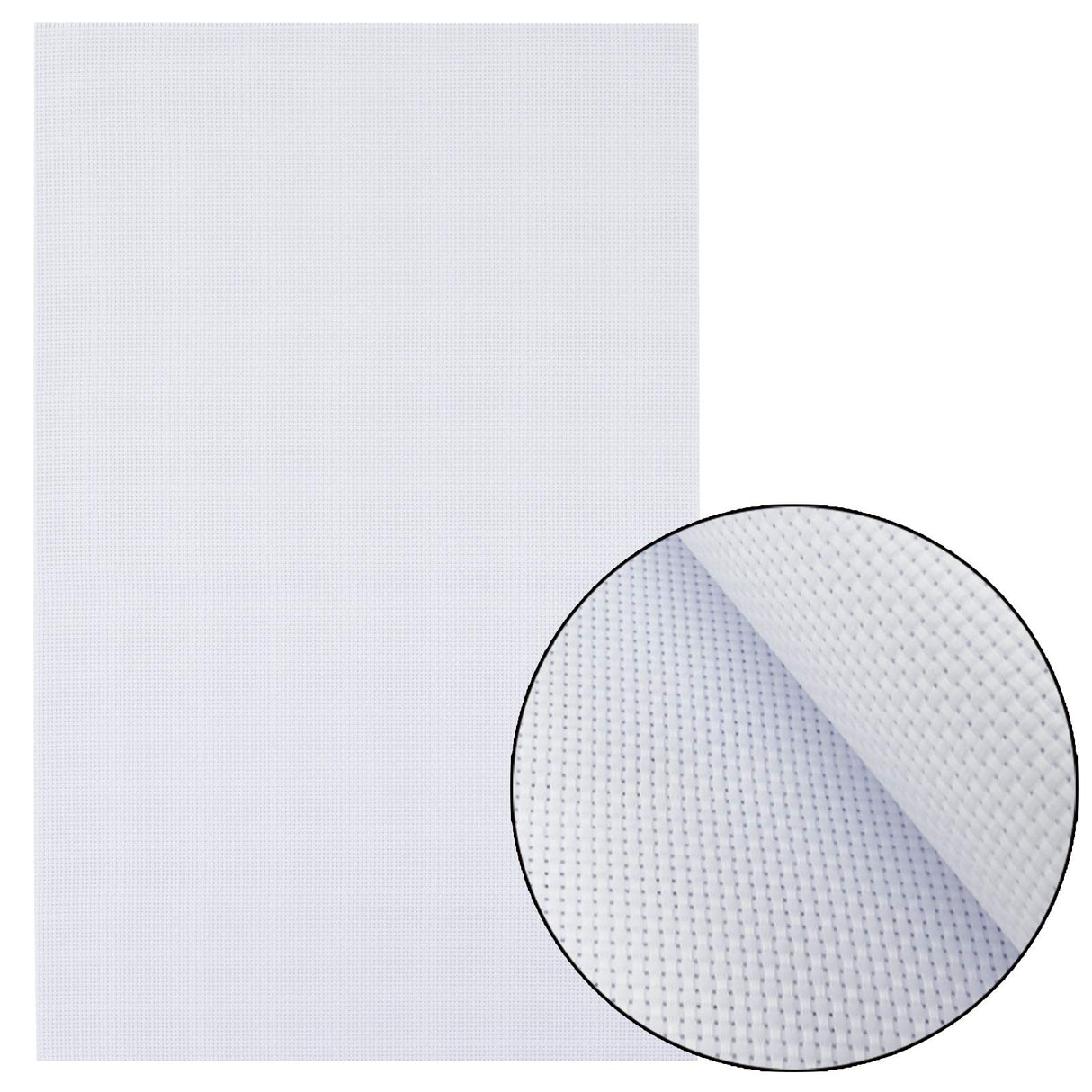 Similane 6 Pieces Aida Cloth 14 Count Cross Stitch Fabric, White, 12 by 18-Inch Similane