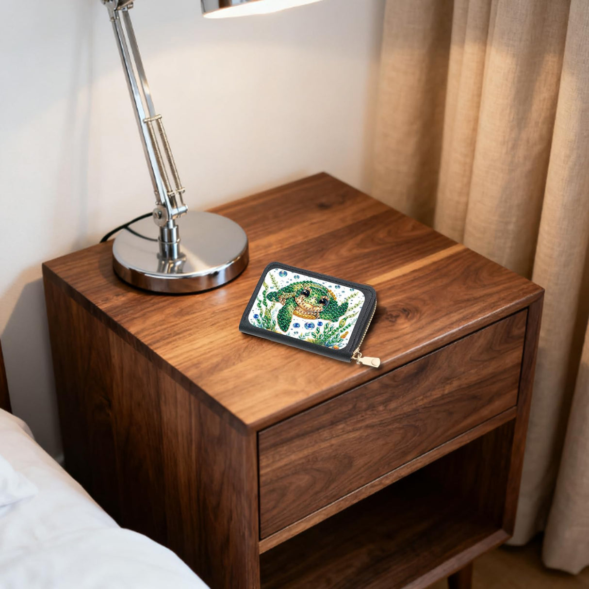 JISHSHAY Diamond Painting Credit Card Holder Sea Turtle Diamond Art Credit Card Wallet Sea Turtle Gem Art Wallet Gem Painting Coin Purse Mosaic Kits for Adults Billfold Animal Embroidery Kit Billfold JISHSHAY