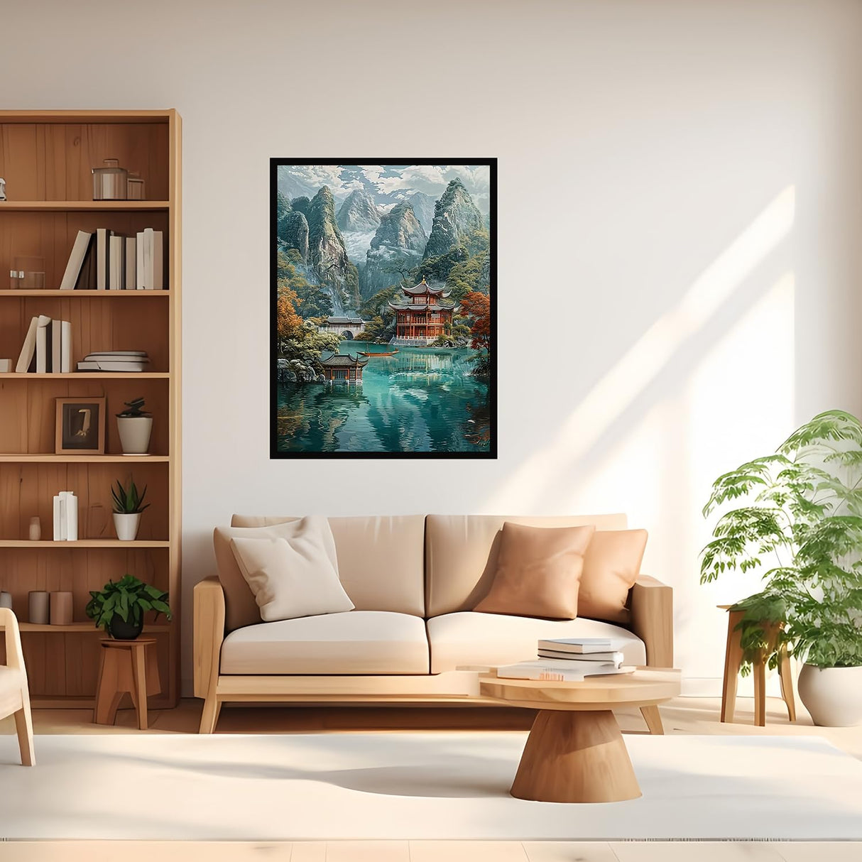 5D Diamond Painting Kits for Adults, Mountains and Waters Landscape Diamond Art for Beginners, DIY Full Round Drill Paint by Diamonds Dot Gem Art for Adults, Home Wall Decor 12x16 Inch Mosaflare