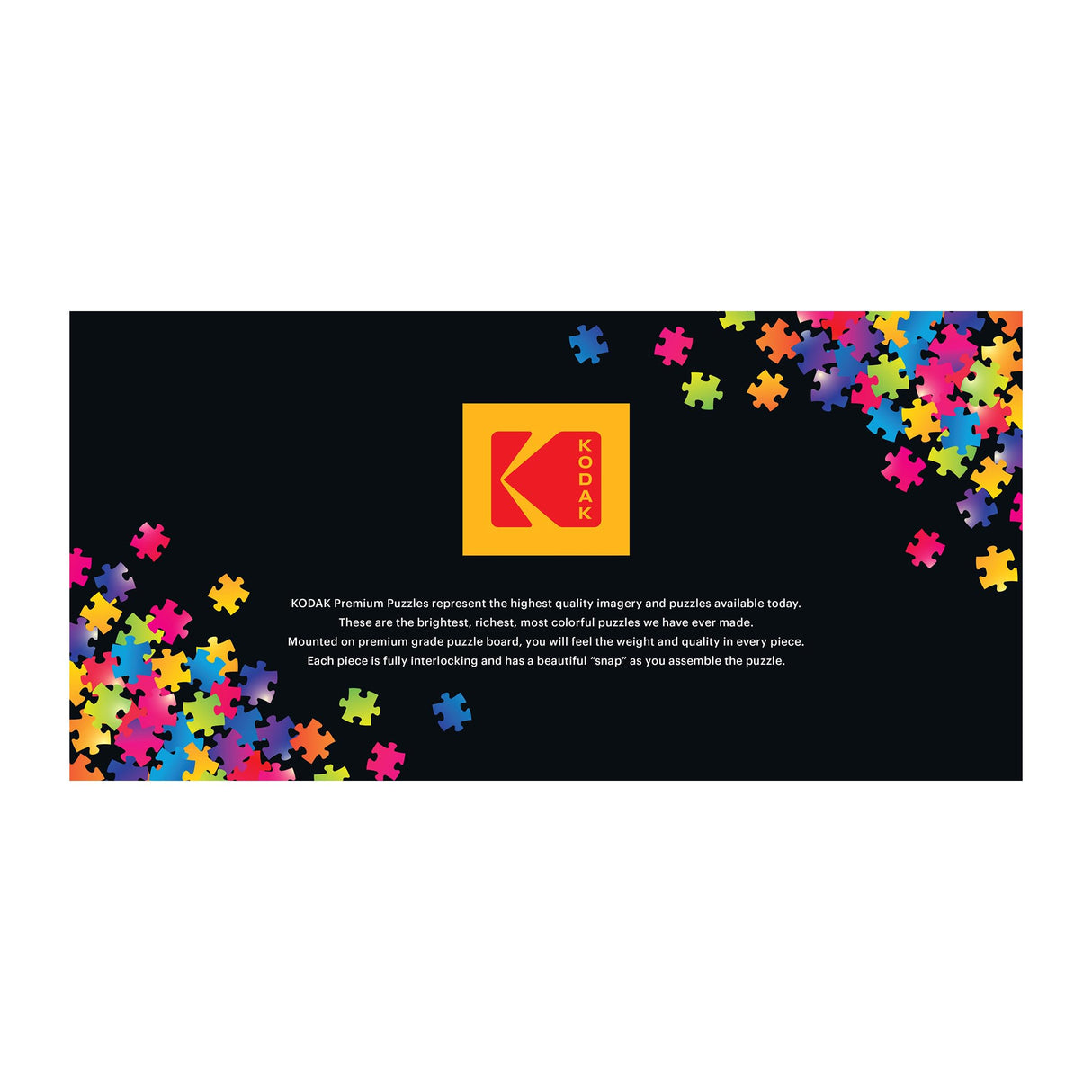 RoseArt - Kodak - Panoramic Christmas Evening - 750 Piece Jigsaw Puzzle for Adults RoseArt