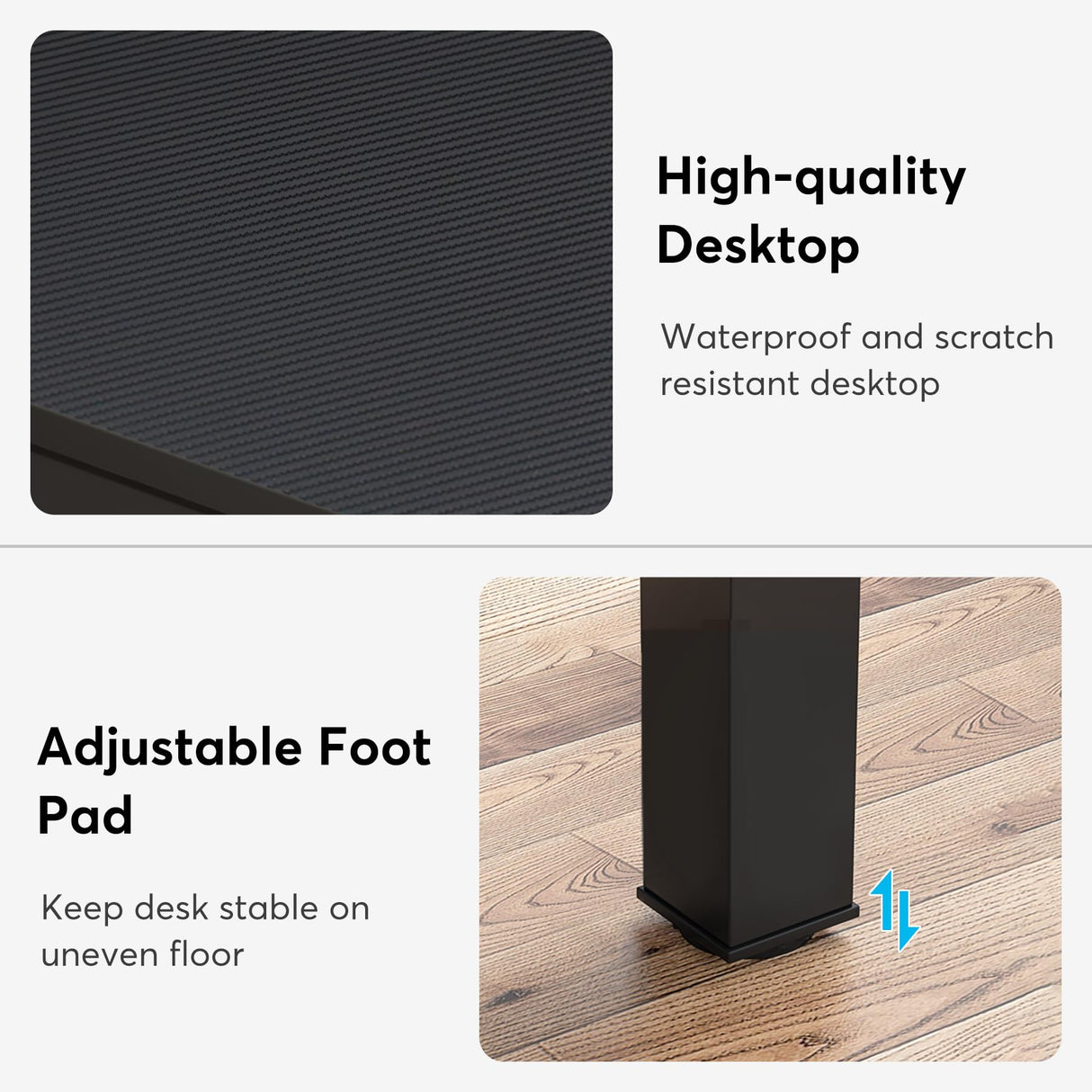 LITTLE TREE 78.7 Inches Extra Long Two Person Office Desk,Double Workstation for Home Office,Black LITTLE TREE