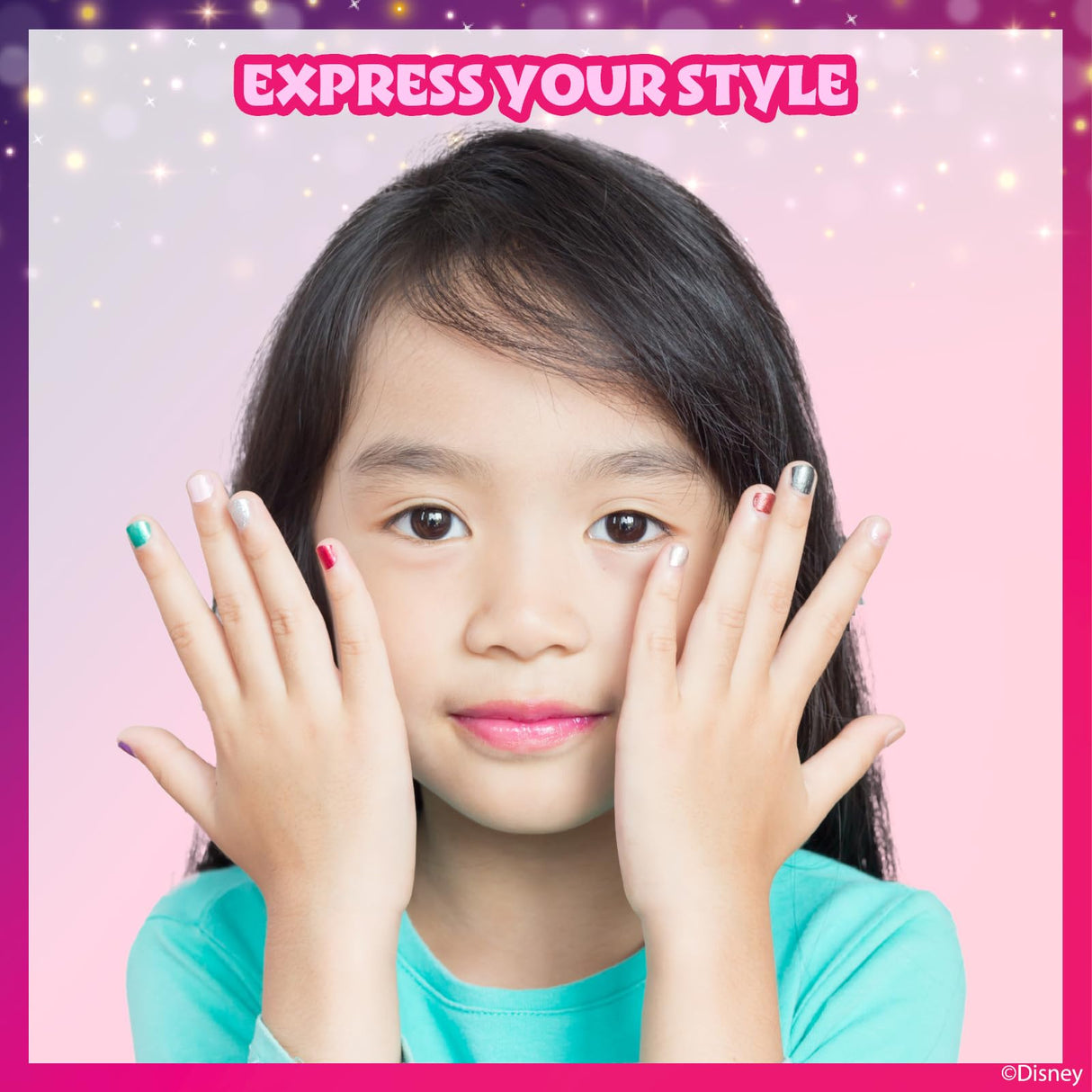 Townley Girl Disney Princess Belle 18 Piece Water-Based Nail Polish Set, Quick Dry and Peels-Off, Nail Paint Set for Girls, Perfect for Parties, Sleepovers and Makeovers, Ages 3 Townley Girl