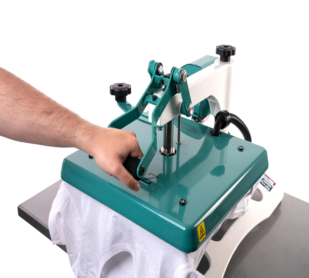 Stahls' A2Z Swing Away Heat Press 15"x15": Versatile Precision for Your Crafting Needs. Effortlessly Achieve Professional Transfers on a Wide Range of Materials! Stahls'