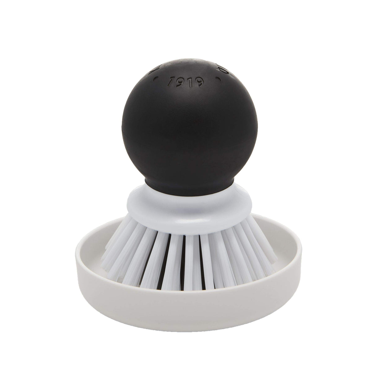 KitchenAid Palm Brush With Dish Tray to Keep Countertops Dry and Clean, Durable Nylon Bristles for Tough Cleaning, Dishwasher Safe, 2-Piece, Black KitchenAid