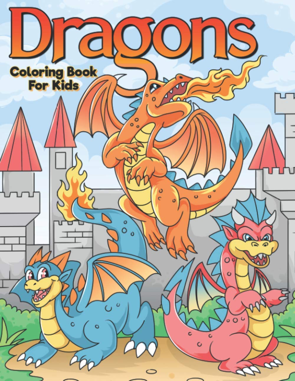 Dragons Coloring Book For Kids: A Beautiful Dragon Coloring Book For Children WoodArtSupply