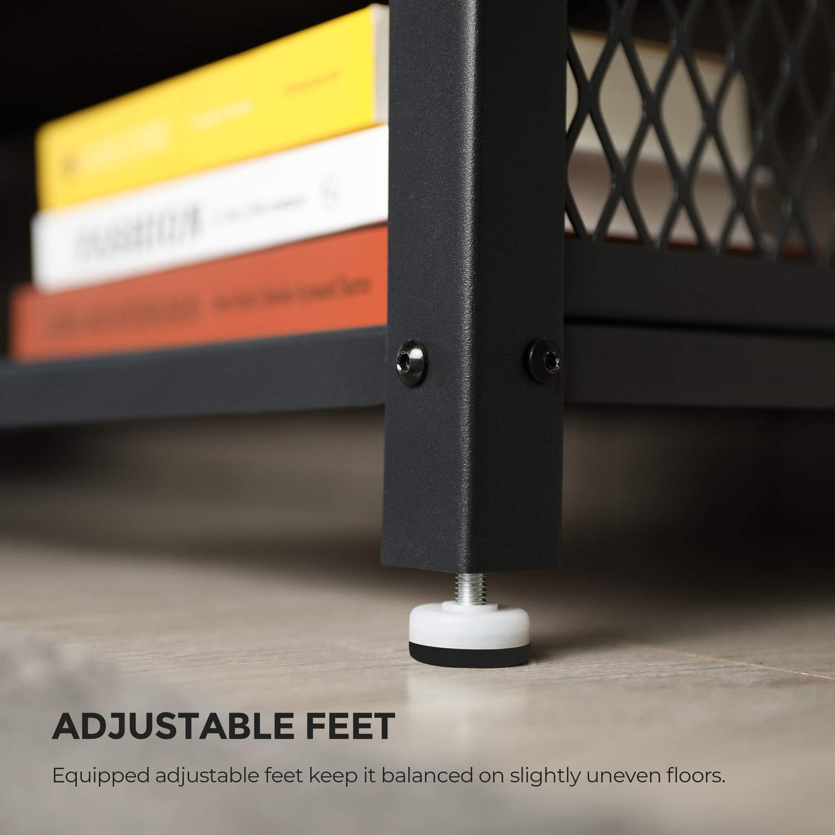 VASAGLE TV Stand, Bench, Console for up to 60 Inch Televisions, Coffee Table, Rustic Brown ULTV50BX VASAGLE