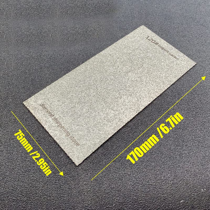 Diamond Sharpening Stone for 10 PCS and Stropping Leather Strop, 80/180/240/400/600/800/1000/1500/2000/3000 Grit Diamond Plate Honing Stone for Kitchen Sharpening Dull Knives Grindstone Tool Tiweio