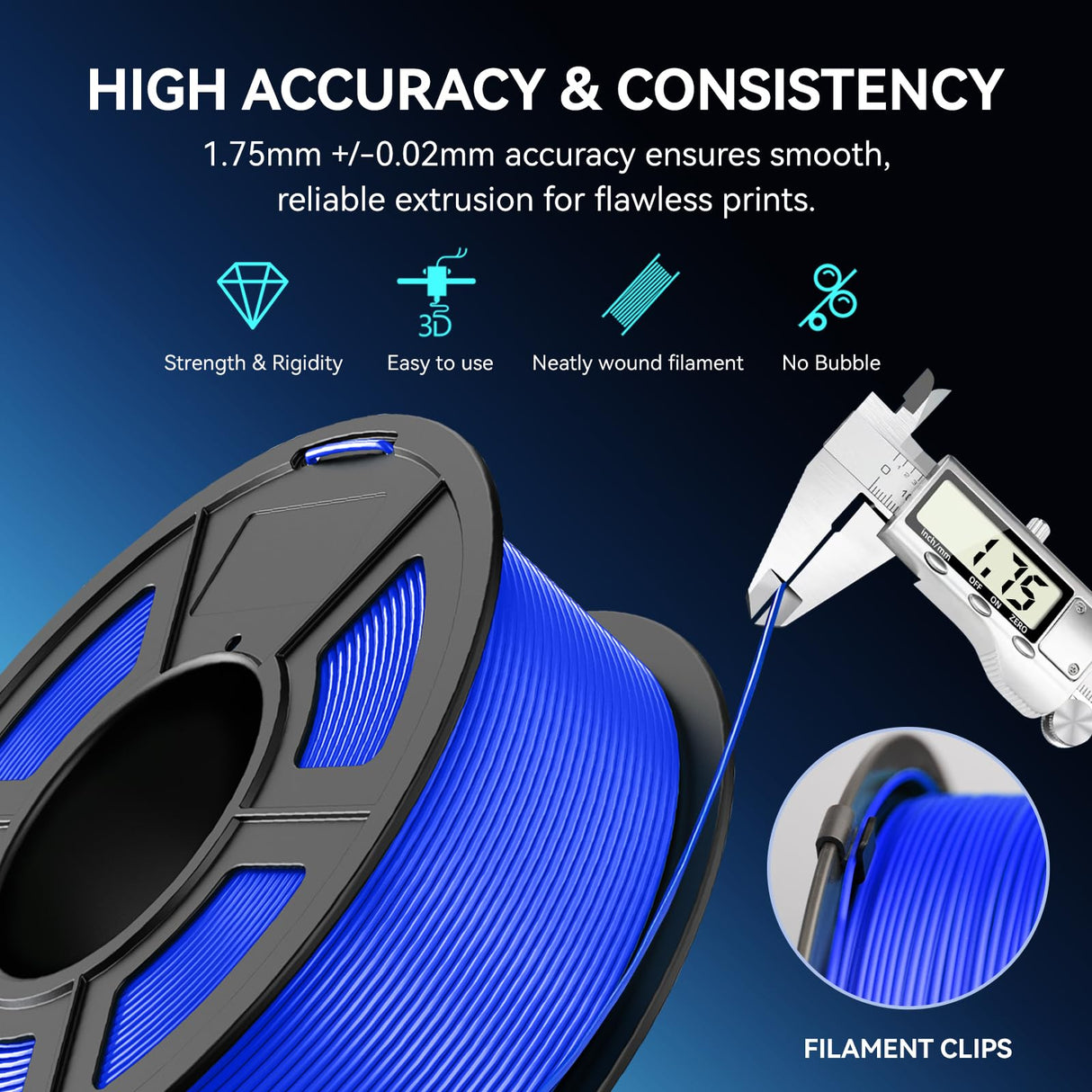 JAYO PETG Filament 1.75mm Bundle 11KG, Strong Toughness PETG 3D Printer Filament, Dimensional Accuracy +/- 0.02 mm, Fits for Most FDM 3D Printers (Black) JAYO