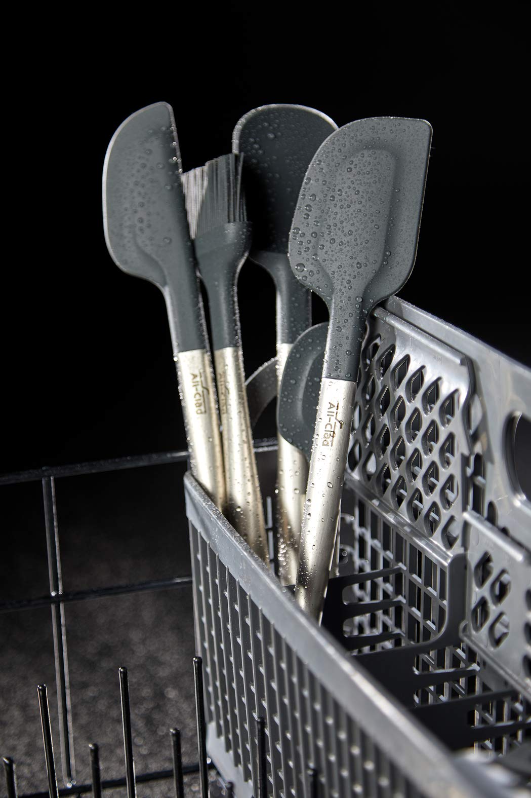 All-Clad Specialty Silicone Kitchen Gadgets Pastry Brush Kitchen Tools, Kitchen Hacks Silver All-Clad