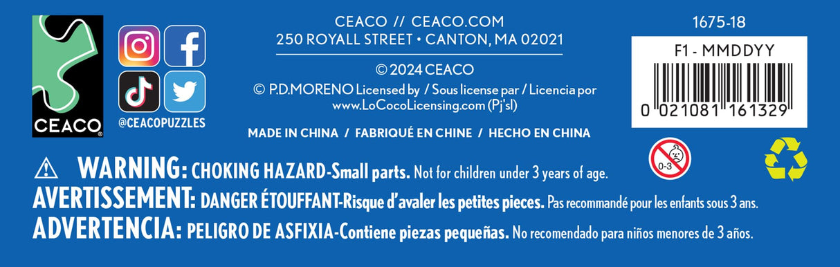 Ceaco - Glow in The Dark - Dinosaur Sticker Collage - 100 Piece Jigsaw Puzzle Ceaco