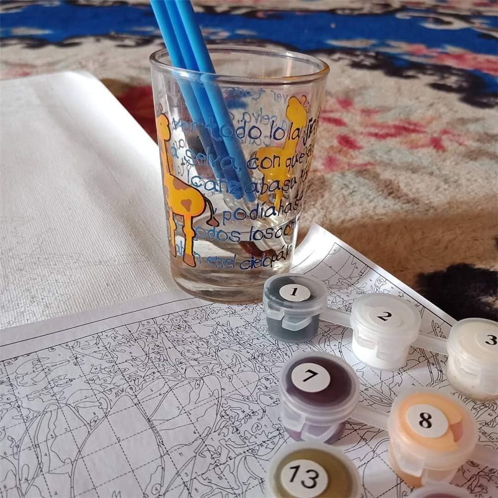 Turtle Paint by Numbers Kit for Adults with Frame, Adults Kids Paint by Number Kits on Framed Canvas Kids Painting by Number Art Craft Kit for Home Decor, Sea Turtle 12x16inch KOMI