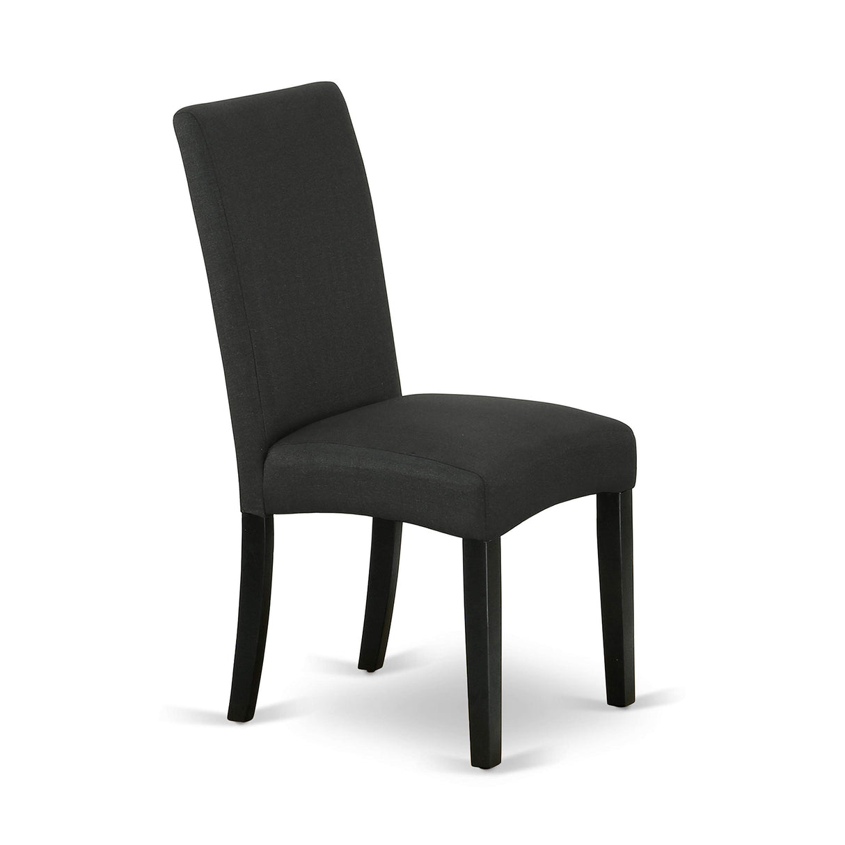 East West Furniture LGDR9-BLK-24 9 Piece Dining Room Set Includes a Rectangle Kitchen Table with Butterfly Leaf and 8 Black Color Linen Fabric Upholstered Chairs, 42x84 Inch, Black East West Furniture