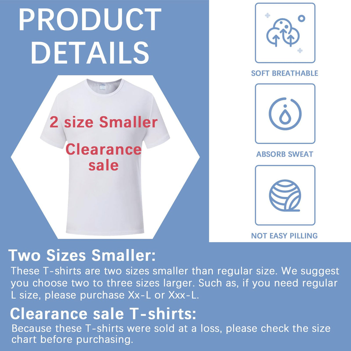 LaiHiulaan 20 Pcs Sublimation Blank Shirts Bulk 2 Sizes Smaller USA WAERHOUSE Adult White Polyester Tshirts for Sublimation LaiHiulaan