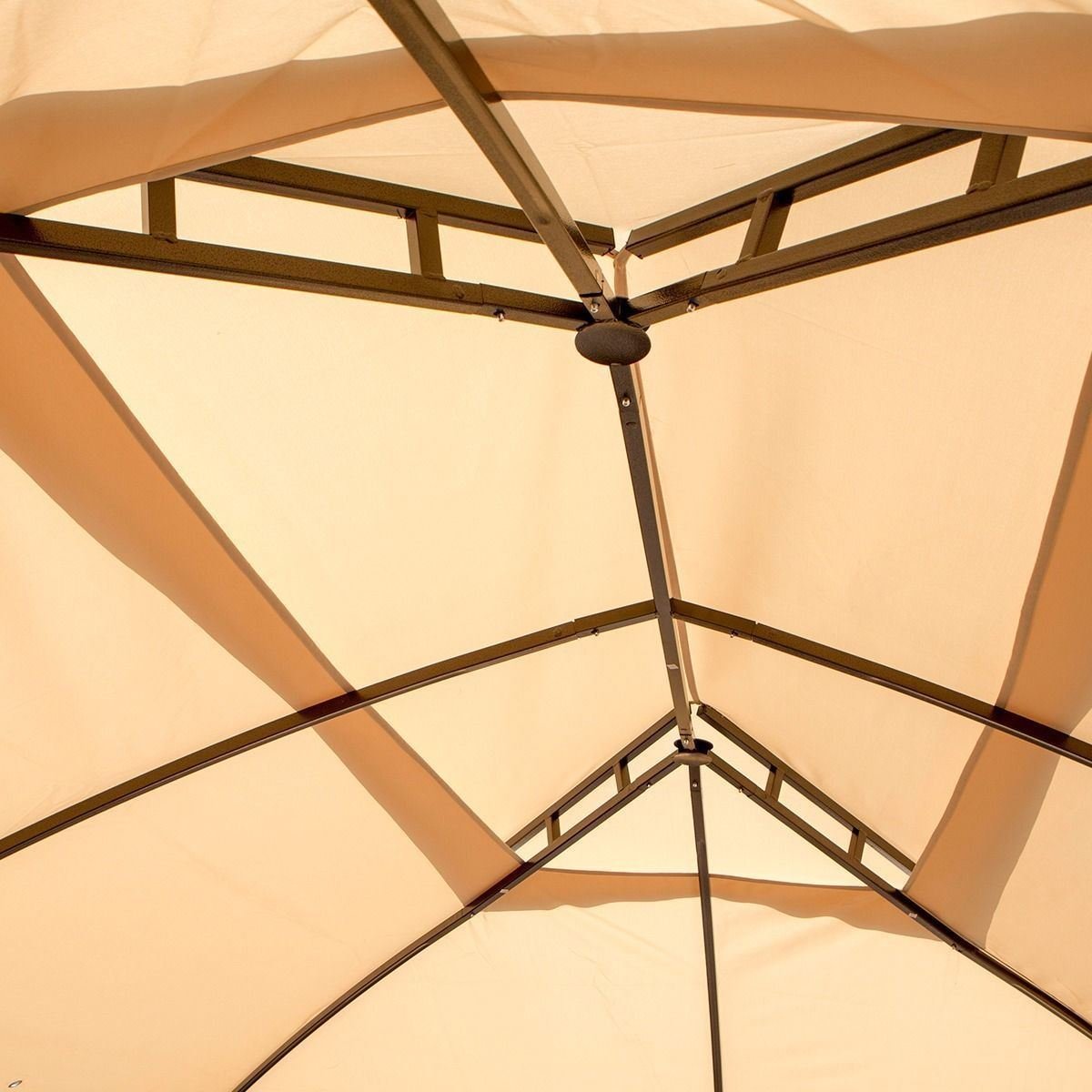 Barton 10' x 13' ft Garden Patio Gazebo Fully Enclosed All-Season w/Mosquito Netting and Curtains -Beige Barton