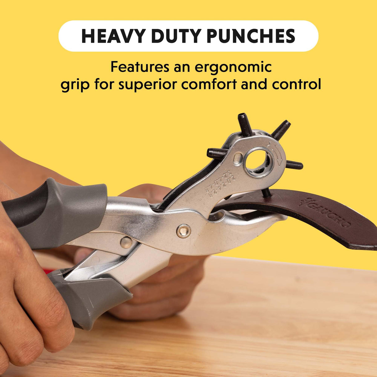 General Tools Revolving Punch Pliers 73 - 6 Multi-Hole Sizes For Leather, Rubber, & Plastic - Hobbies & Crafts General Tools