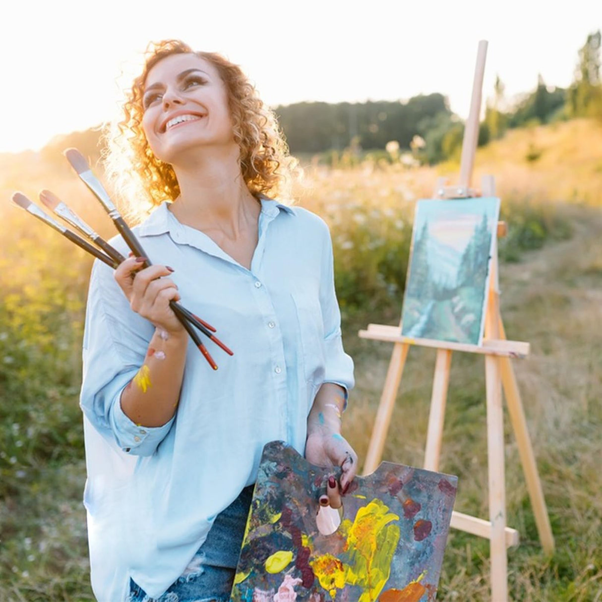 ESRICH Canvas Boards for Painting 20 Multi Pack Paint Canvas Panels 11x14, 9x12, 8x10, 6x6, 5x7, 4x4 Blank Canvases for Painting-Cotton Primed Painting Canvas for Acrylic, Oil, Gouache & Tempera ESRICH