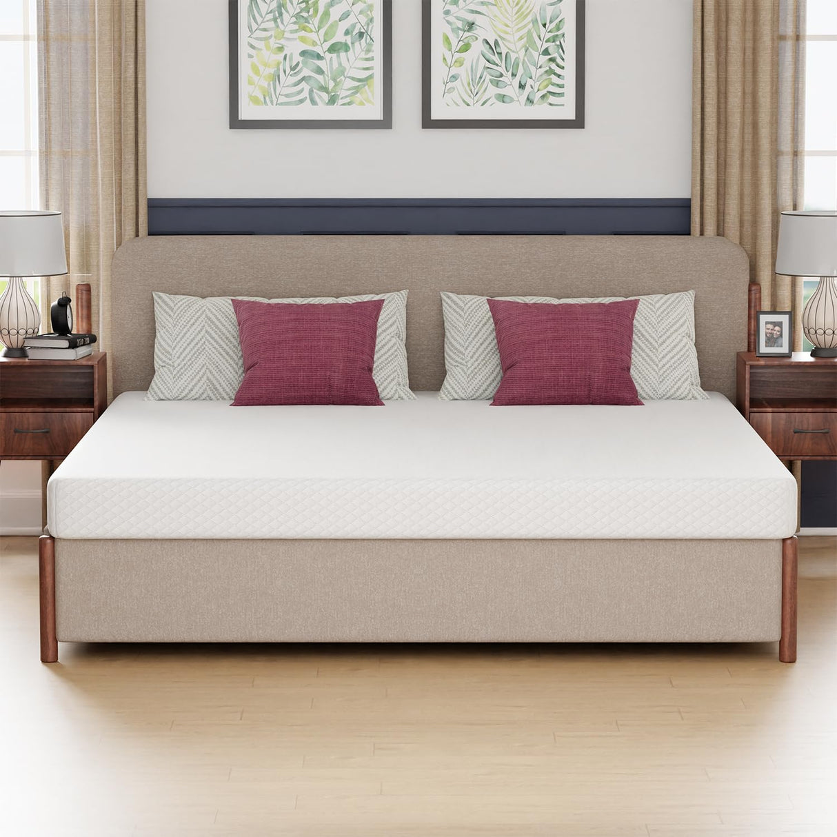 PayLessHere 6 Inch King Gel Memory Foam Mattress Fiberglass Free/CertiPUR-US Certified/Bed-in-a-Box/Cool Sleep & Comfy Support PayLessHere