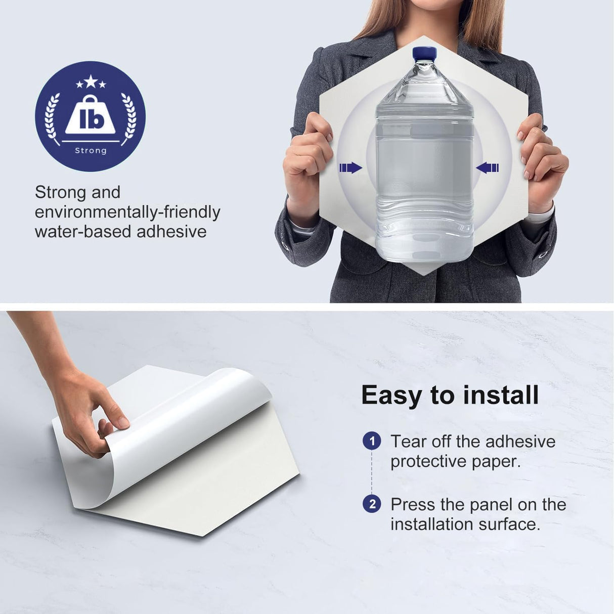 Shatex 12 Pack Hexagon Acoustic Panels,12" X 10" X 0.6" High Density Sound Absorbing Panels Reducing Noise and Improving Sound Quality,Suitable for Recording Rooms, Home Theaters and Offices (Black) Shatex