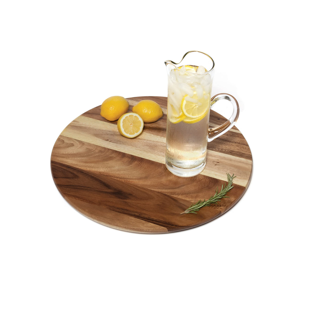 Lipper International 1200 Acacia Natural Finish Grand 20" Turntable Lazy Susan for Table - Convenient & Stylish Acacia Wood Design for Family Dining, Pantry, Counter or Craft Room Lipper International