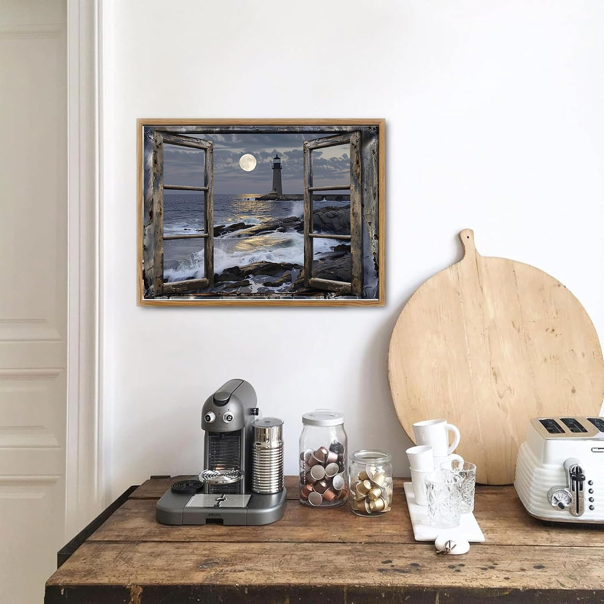 DAZZLEDOTS Diamond Art Kits for Adults, Lighthouse Diamond Painting Kits for Beginner Ocean Coast Round 5D Full Drill Diamond Dots Crafts for Home Wall Decor Gifts 16x12 Inch DAZZLEDOTS