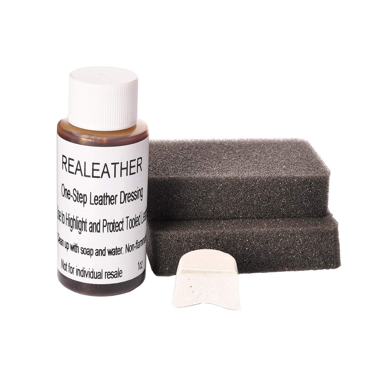 Realeather Basic Leather Craft Starter Kit - Basic Tools and Leather to Make a Key Fob, Bag Tag, Wristband, Cell Phone and Card Sleeve Realeather