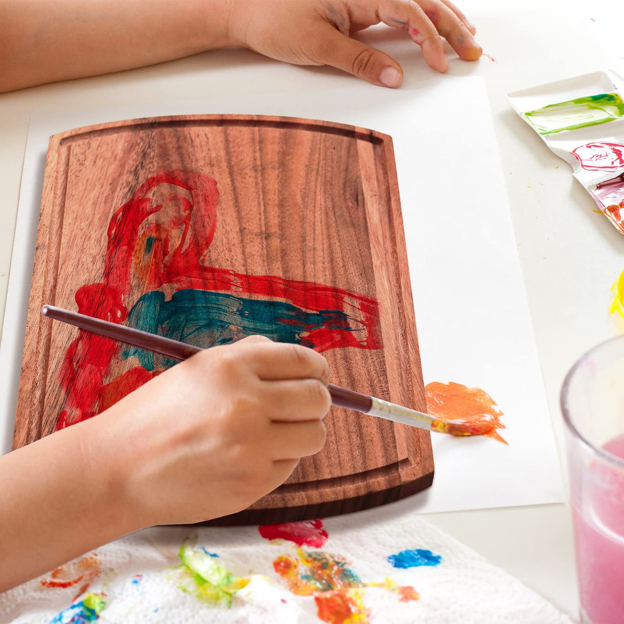 Patelai 12 Pack Large Cutting Boards Bulk Wooden Cutting Board Kitchen Chopping Boards for Crafts DIY Wedding Housewarming Gift (12 x 9 Inch,Walnut Wood) Patelai